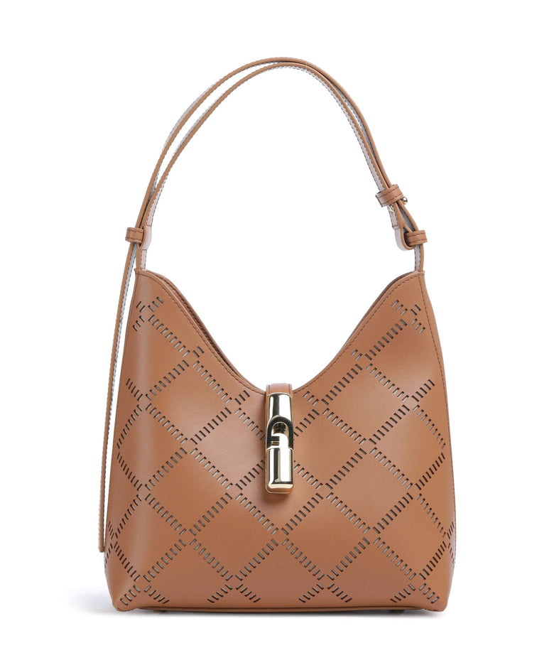 Furla Goccia S Hobo bag brandy