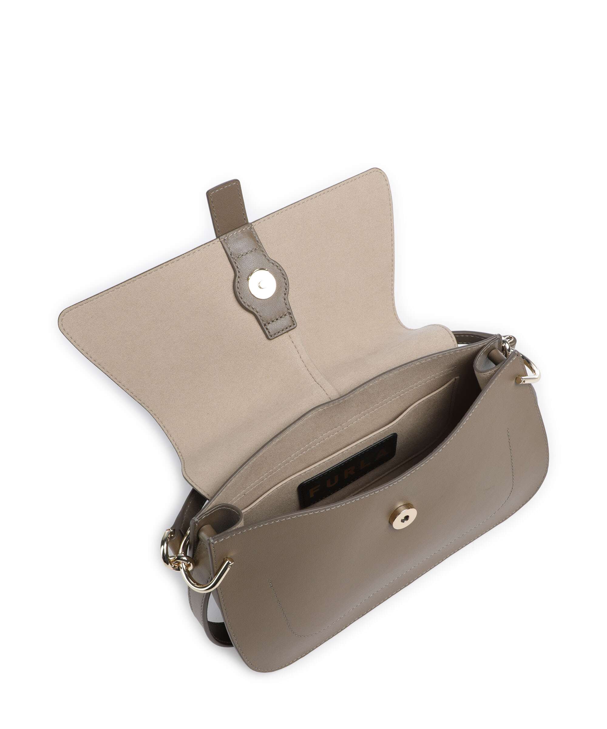 Furla Flow M Handbag muddy gray
