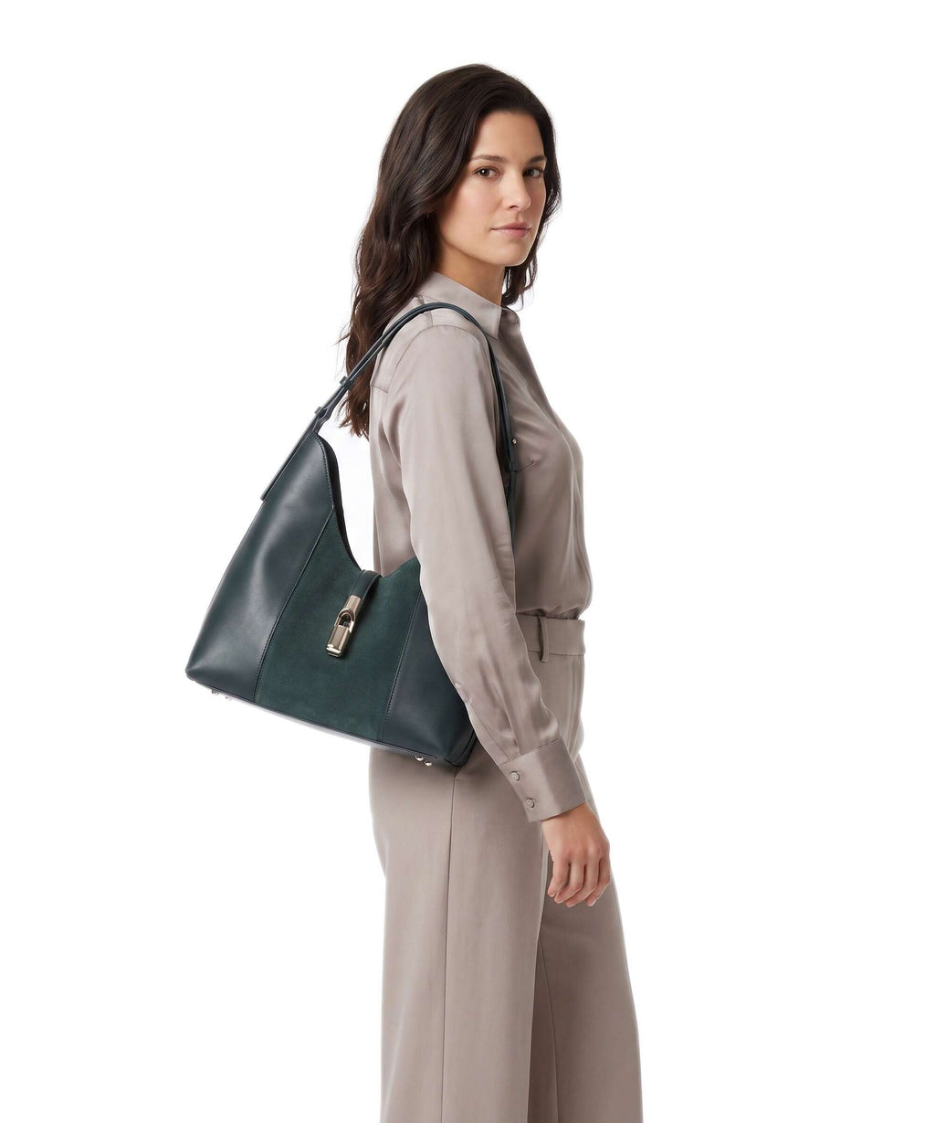 Furla Goccia M Hobo bag toni dark forest
