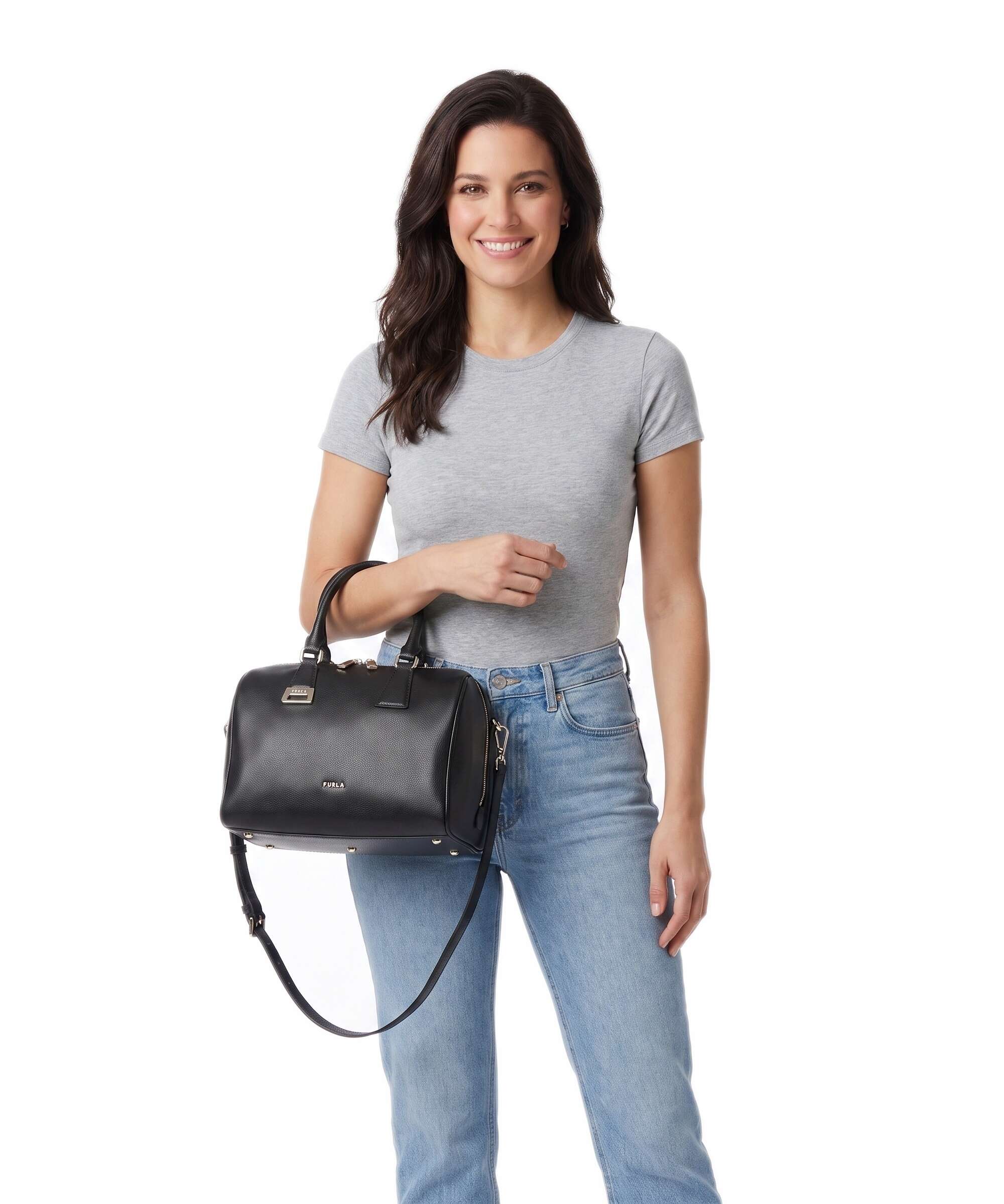 Furla Olivia M Handbag nero
