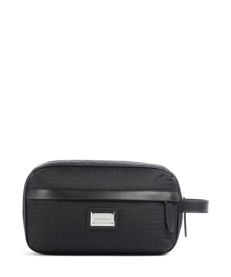 Emporio Armani Monogram Toiletry bag black beauty