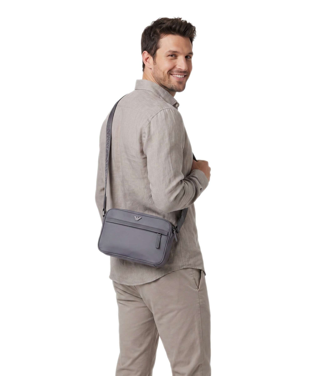 Emporio Armani Nylon Recycled Crossbody bag grey