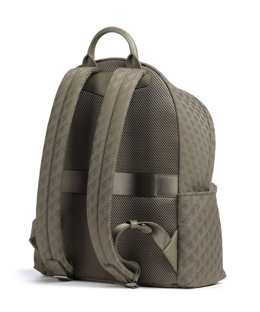 Emporio Armani Eagle All Over Backpack stone gray