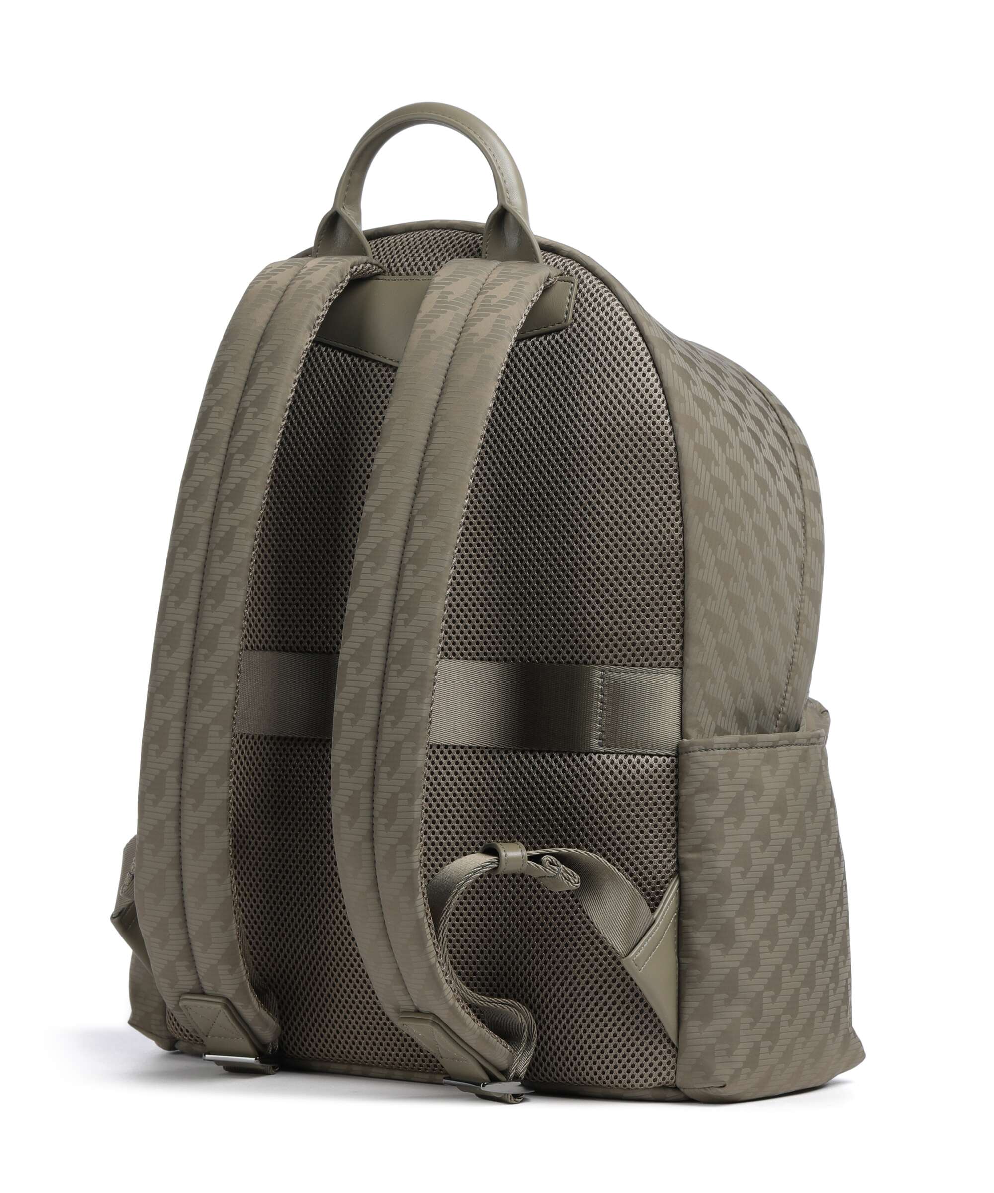 Emporio Armani Eagle All Over Backpack stone gray
