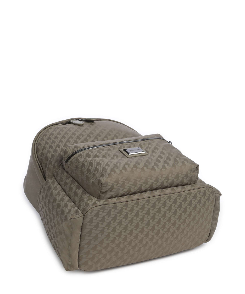 Emporio Armani Eagle All Over Backpack stone gray