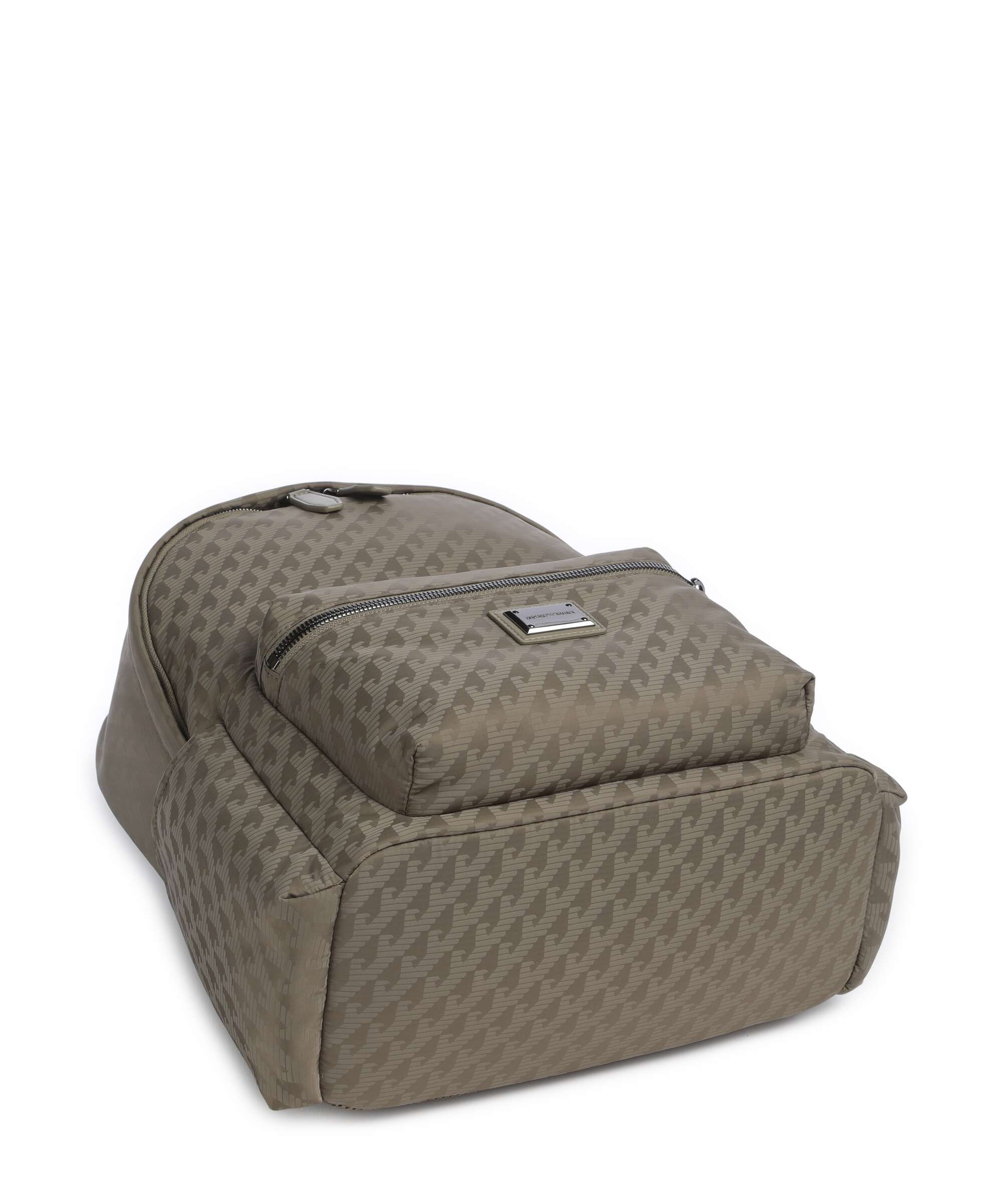 Emporio Armani Eagle All Over Backpack stone gray