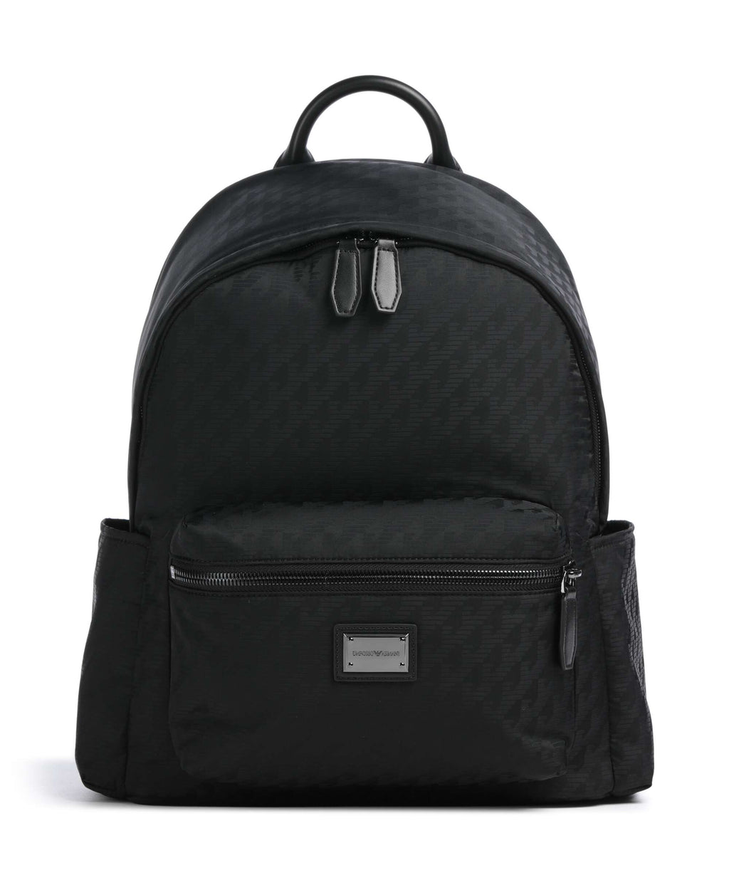 Emporio Armani Eagle All Over Backpack black beauty