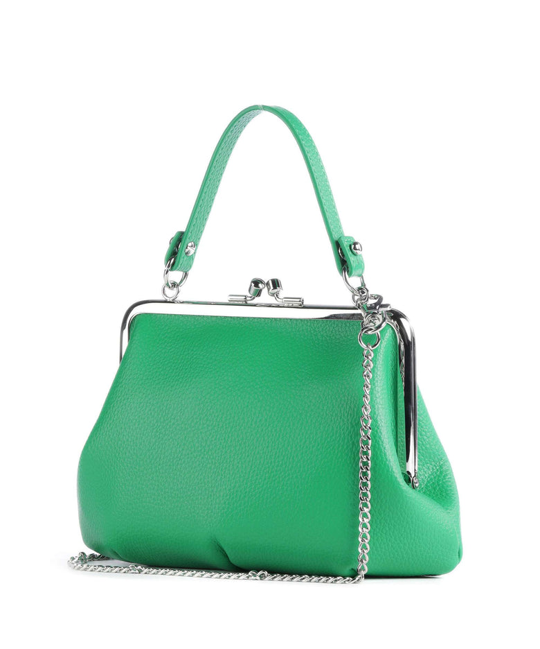 Vivienne Westwood Granny Frame Re-Vegan Grain Crossbody bag bright green