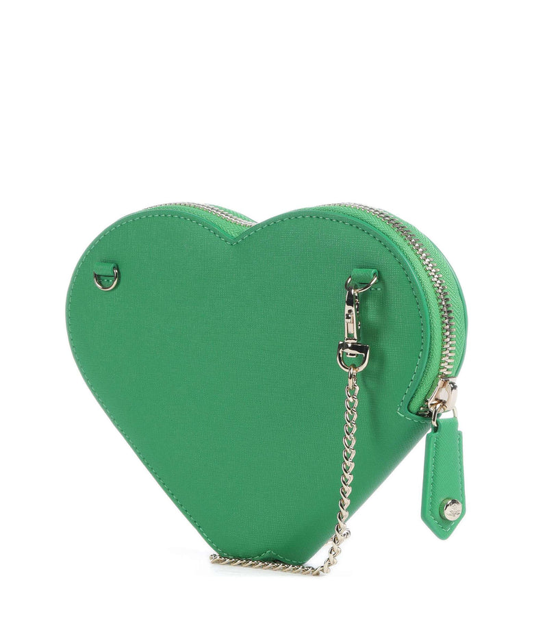 Vivienne Westwood Heart Saffiano Biogreen Crossbody bag bright green