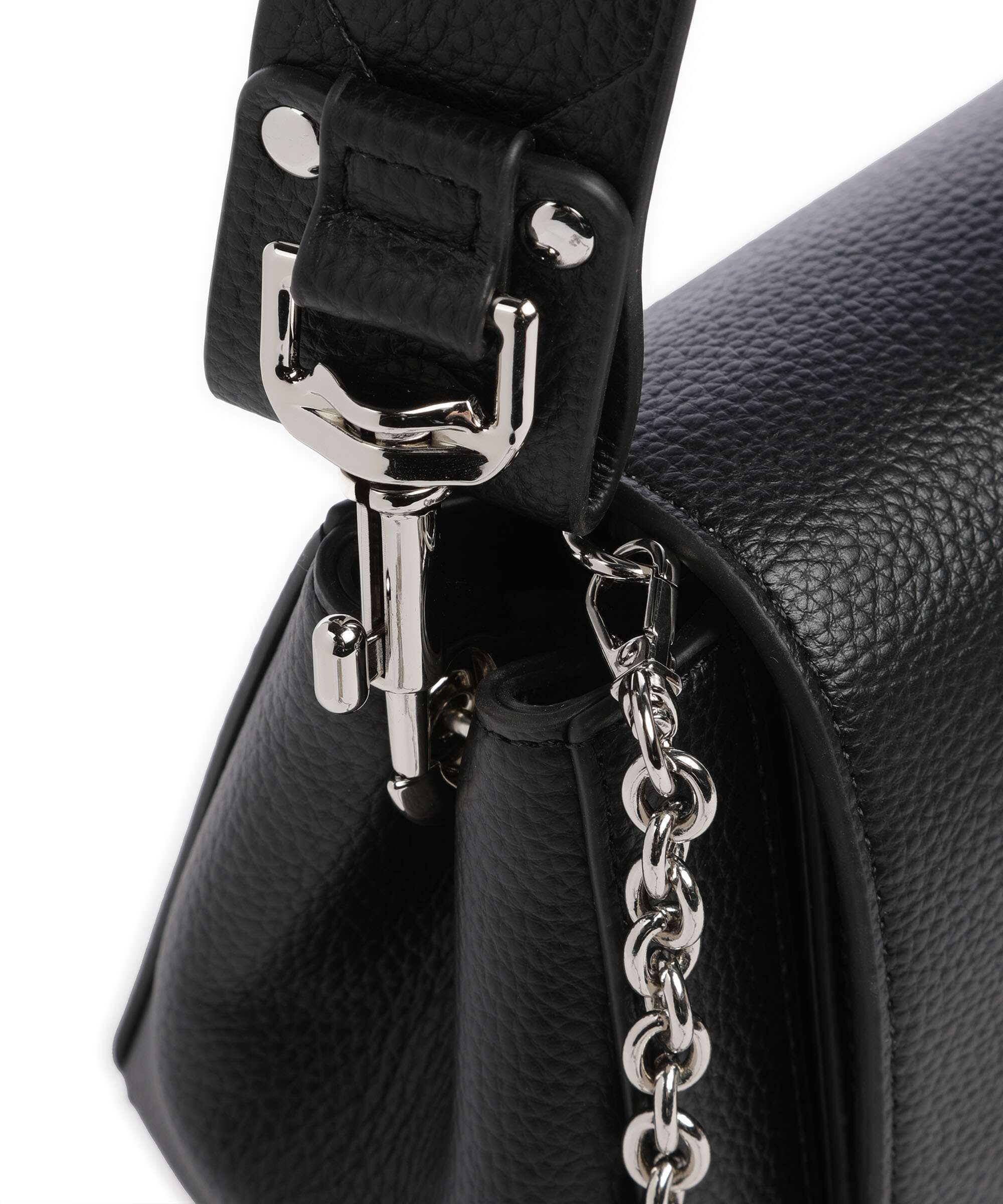 Vivienne Westwood Hazel Re-Vegan Grain Medium Shoulder bag black