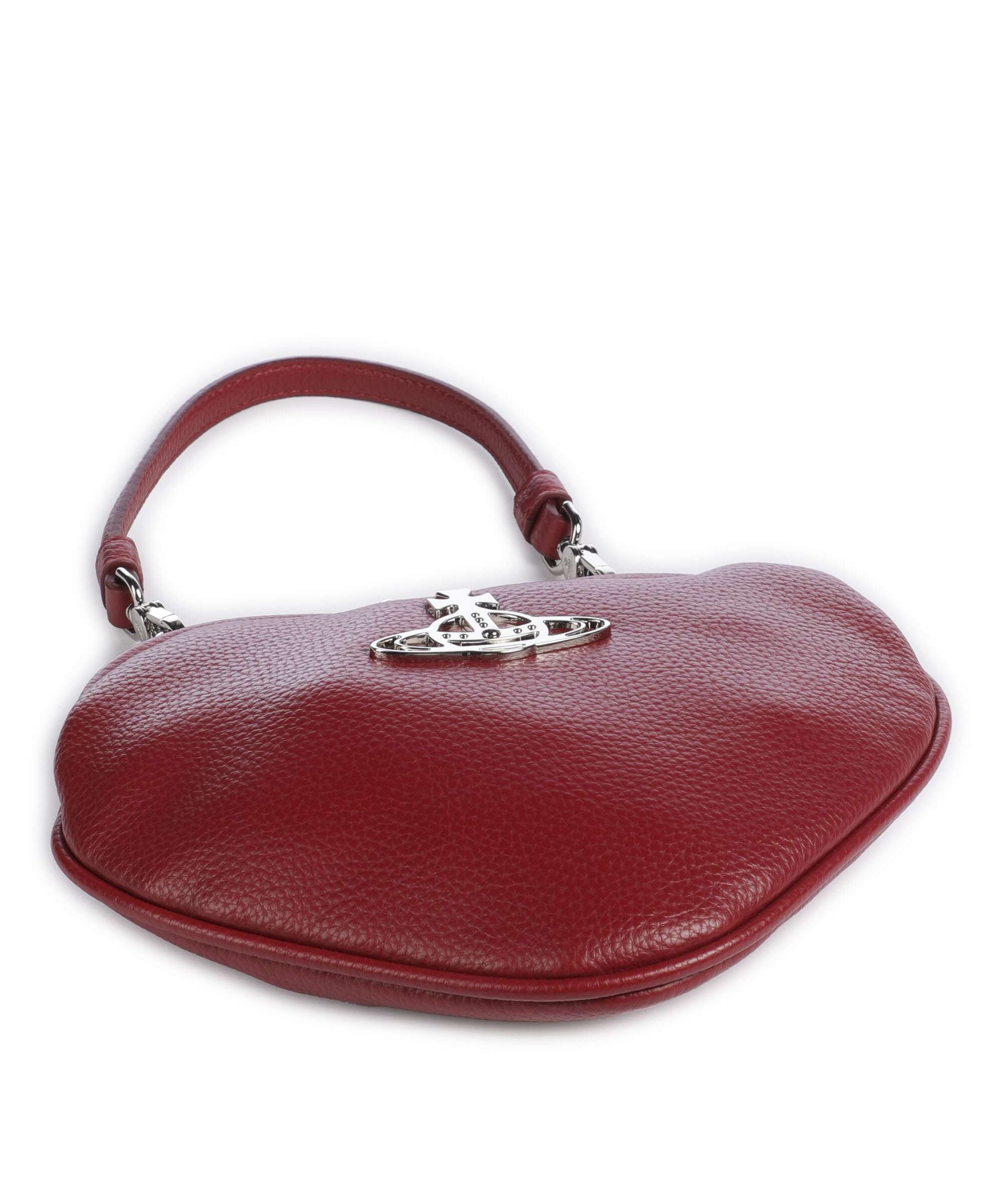 Vivienne Westwood Belle Heart Frame Re-Vegan Grain Shoulder bag red