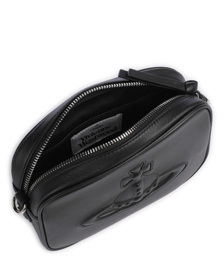 Vivienne Westwood Anna Smooth Injected Orb Crossbody bag black