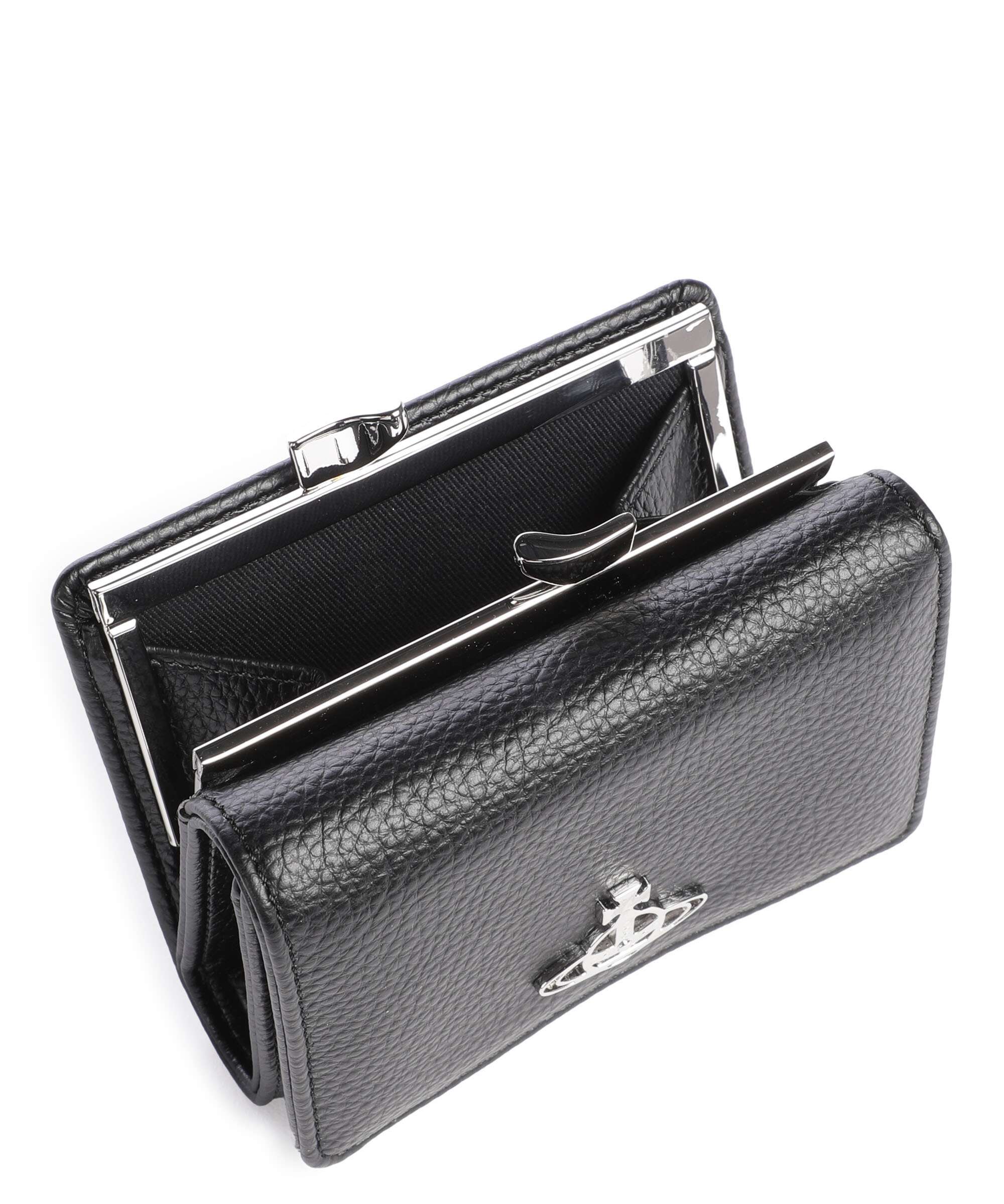 Vivienne Westwood Frame Grain Small Wallet black