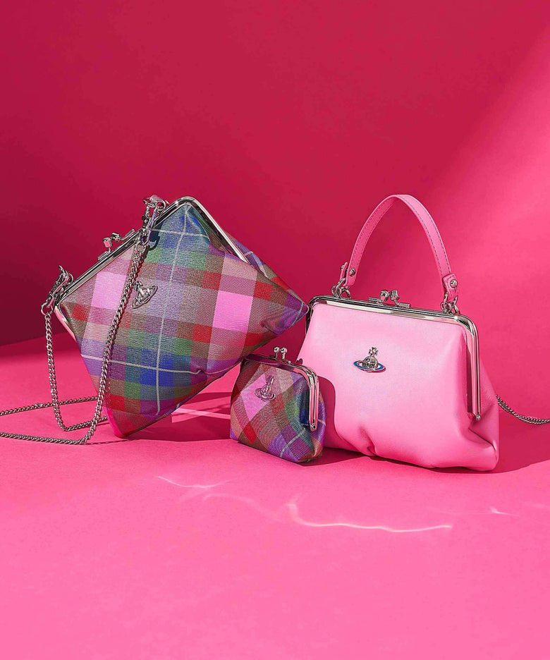 Vivienne Westwood Granny Frame Nappa Crossbody bag pink