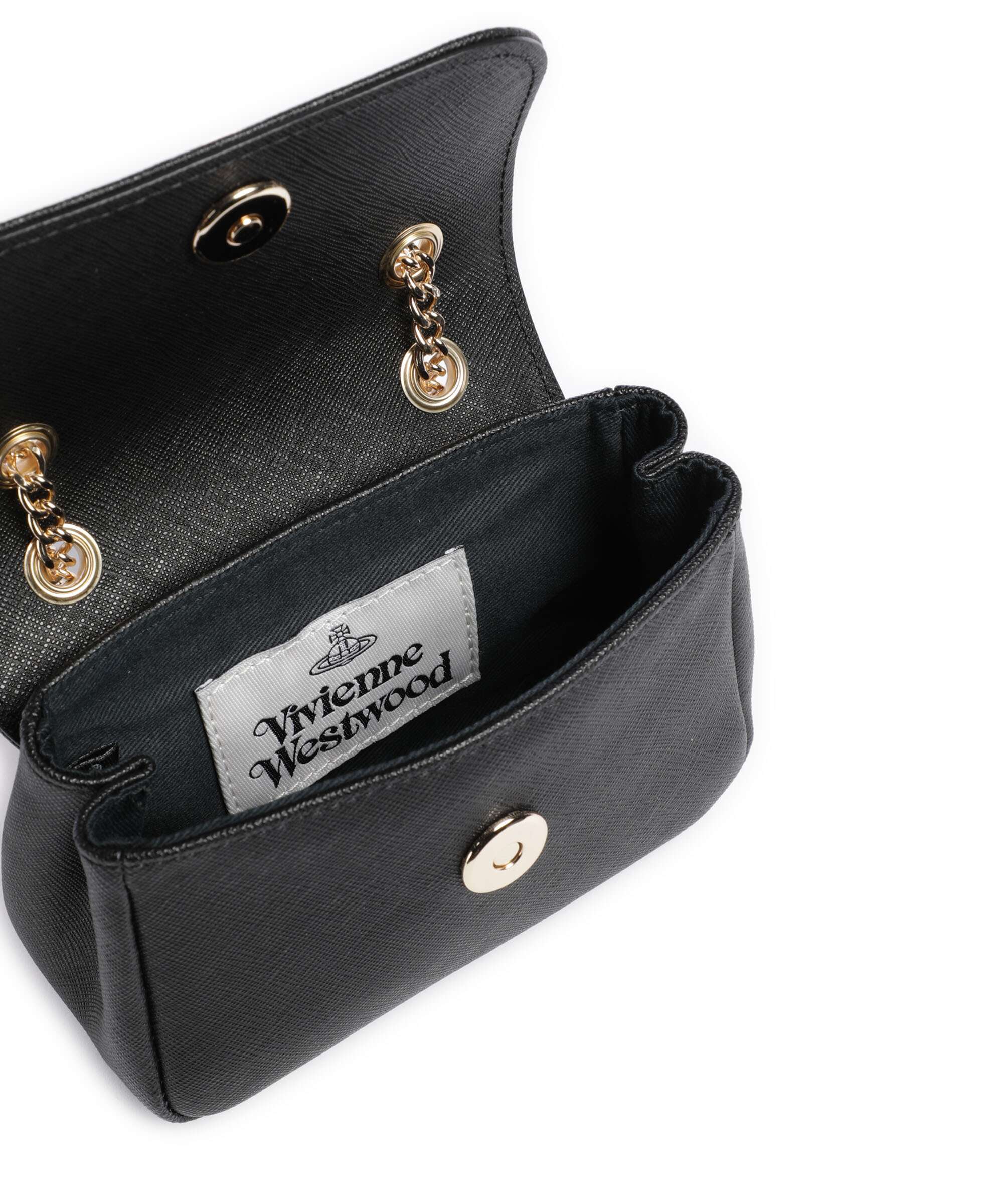 Vivienne Westwood Saffiano Small Shoulder bag black