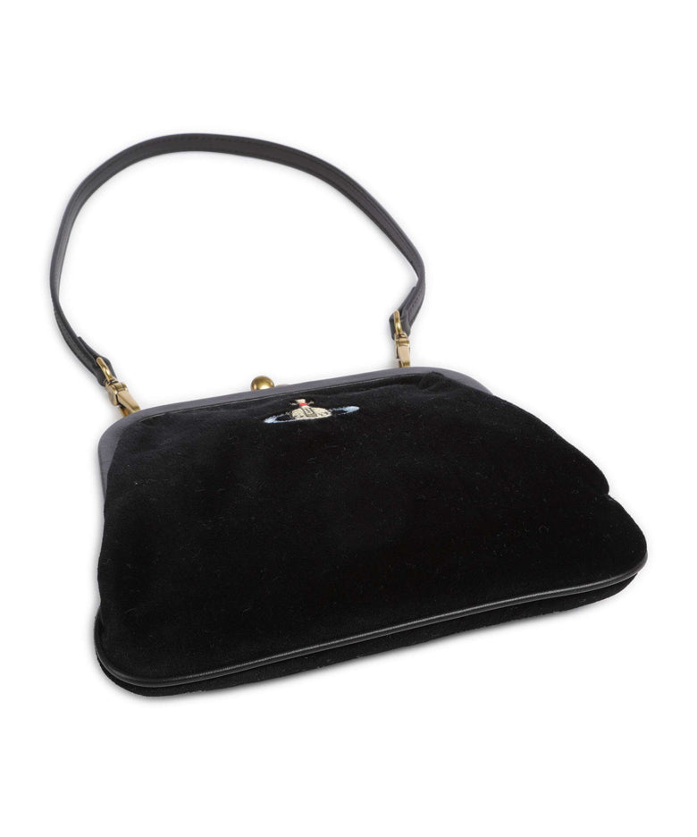 Vivienne Westwood Vivienne Velvet Shoulder bag black
