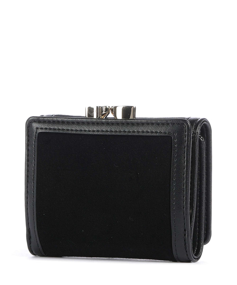 Vivienne Westwood Frame Velvet Small Wallet black