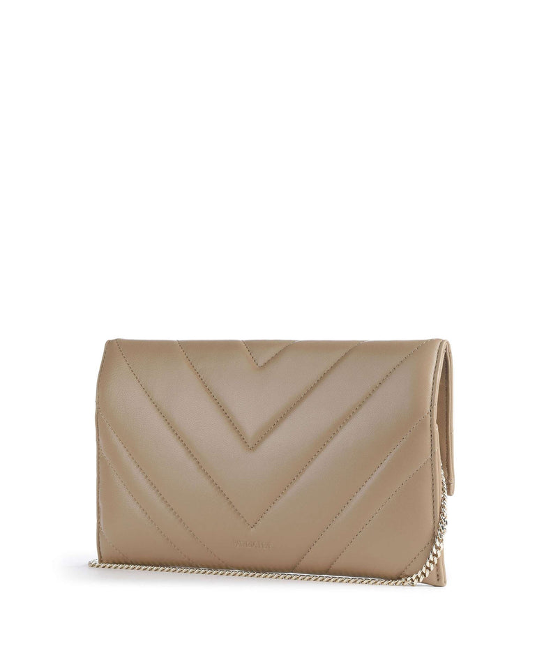 Patrizia Pepe Fly Quilted Crossbody bag winter sand