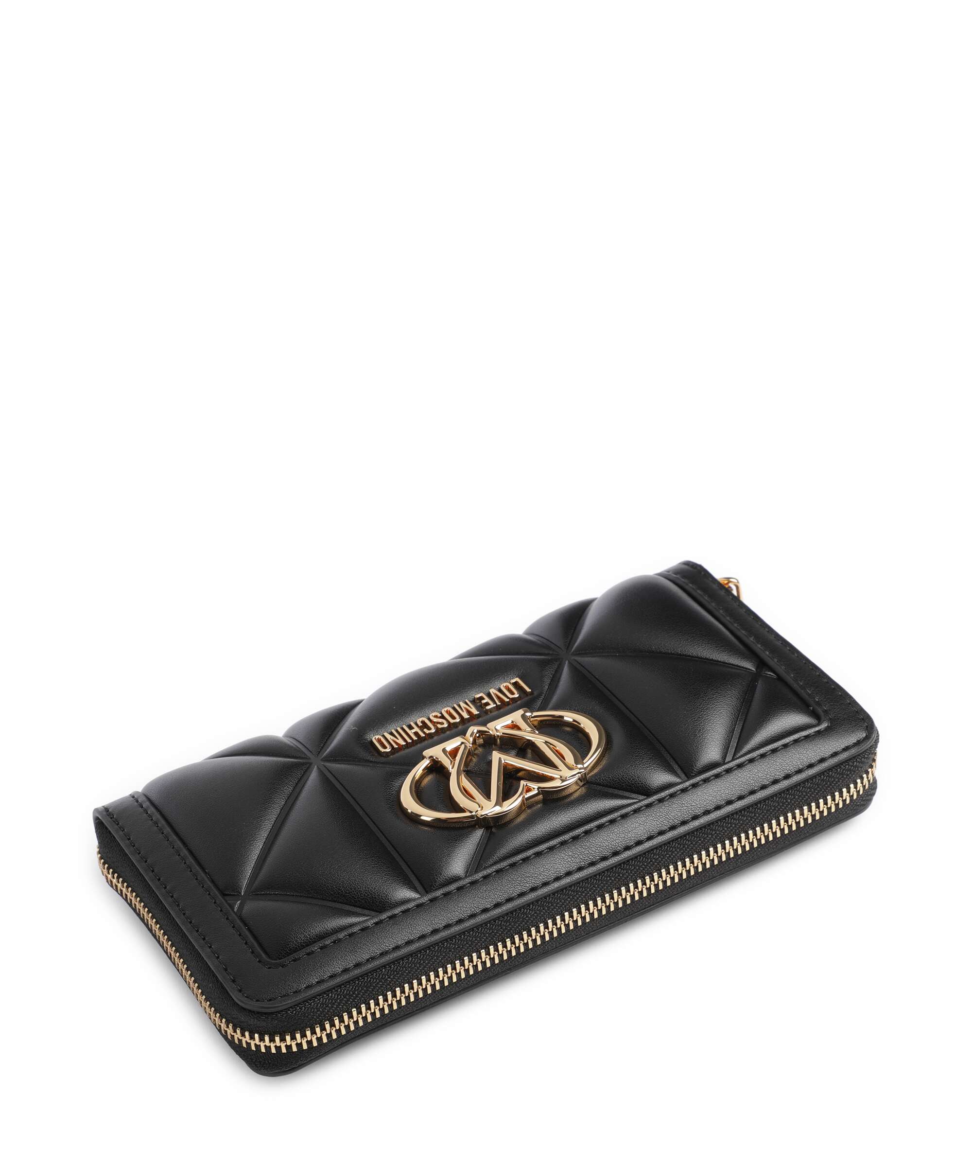 Love Moschino Embossed Q Wallet nero
