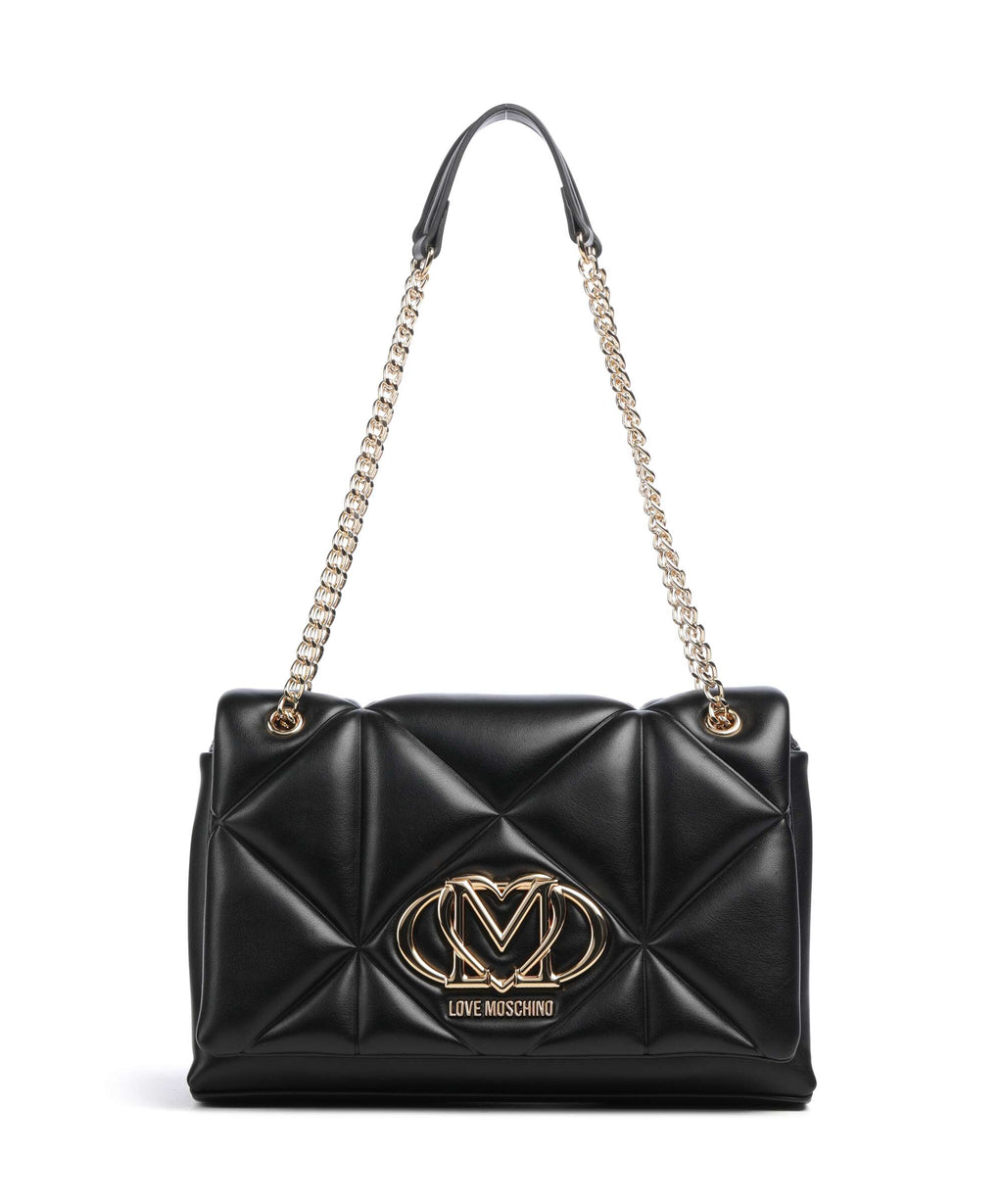 Love Moschino Embossed Q Shoulder bag nero