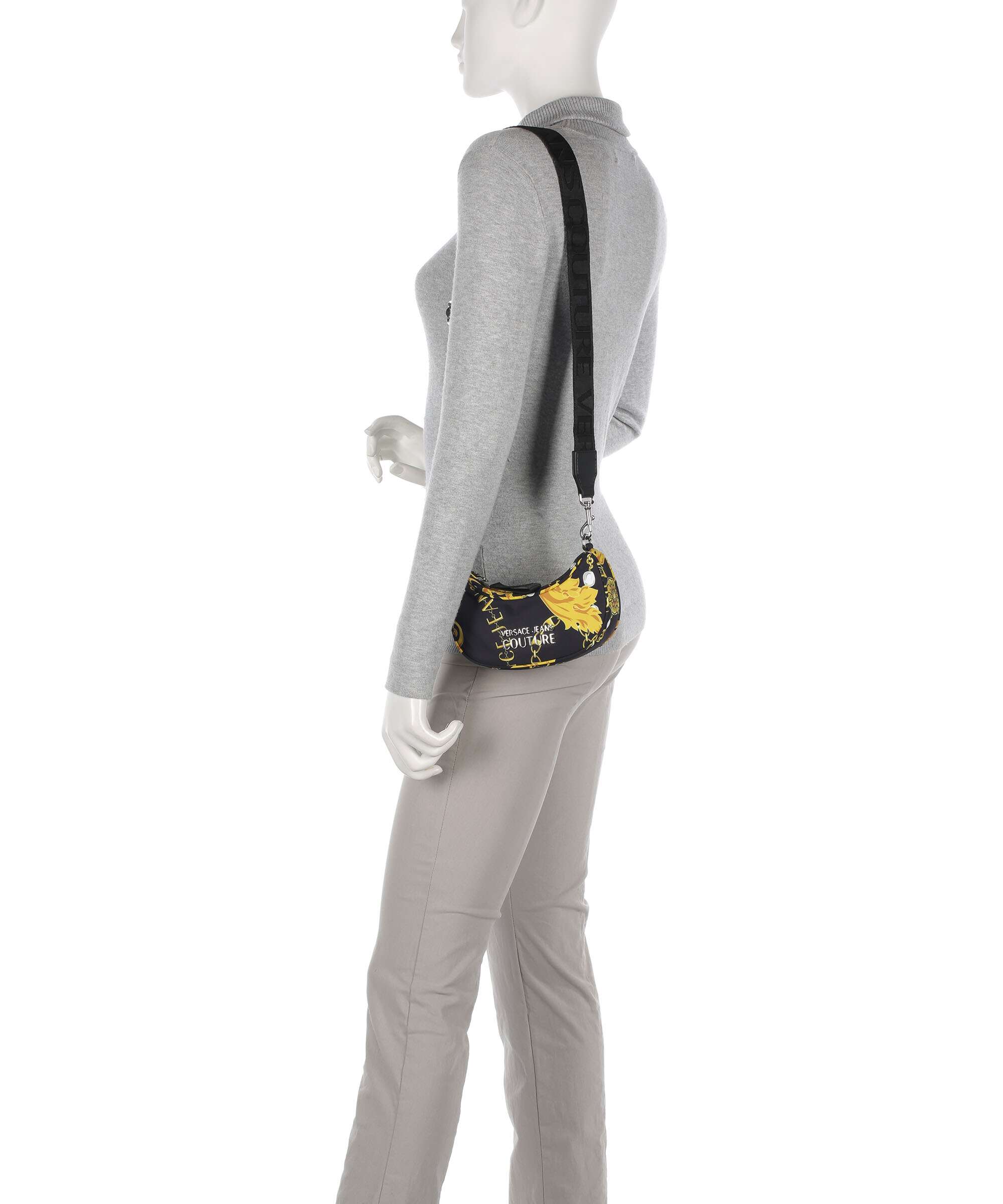 Versace Jeans Couture Sporty Logo Crossbody bag black/gold