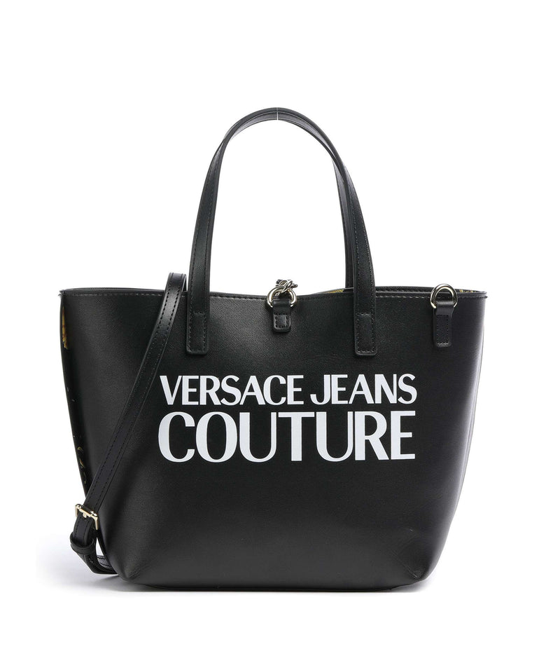Versace Jeans Couture Reversible Shopper Handbag black/gold