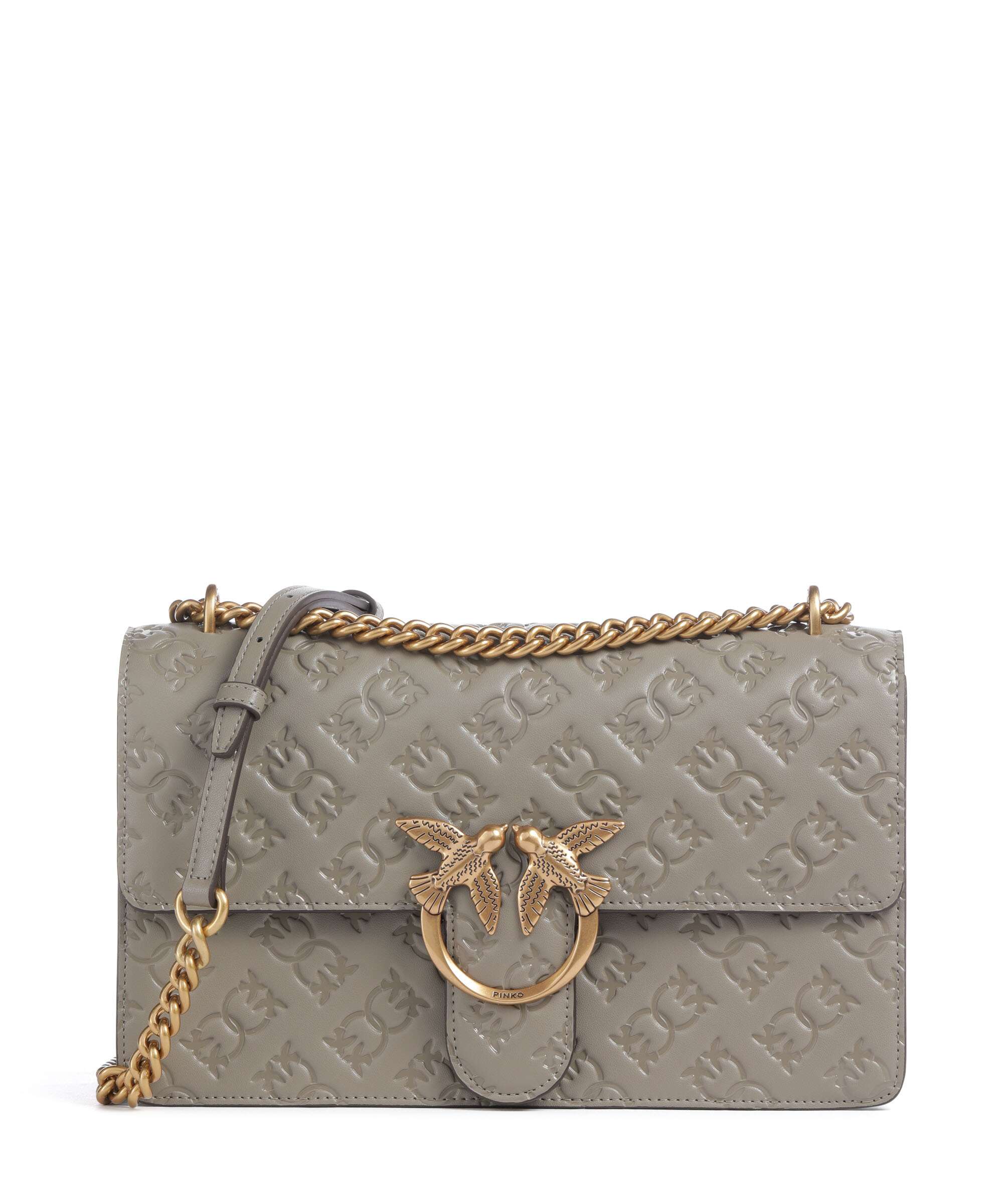 Pinko Love One Classic Shoulder bag noce/antique gold