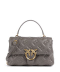 Pinko Love Lady Puff Classic Handbag grigio asfalto/antique gold