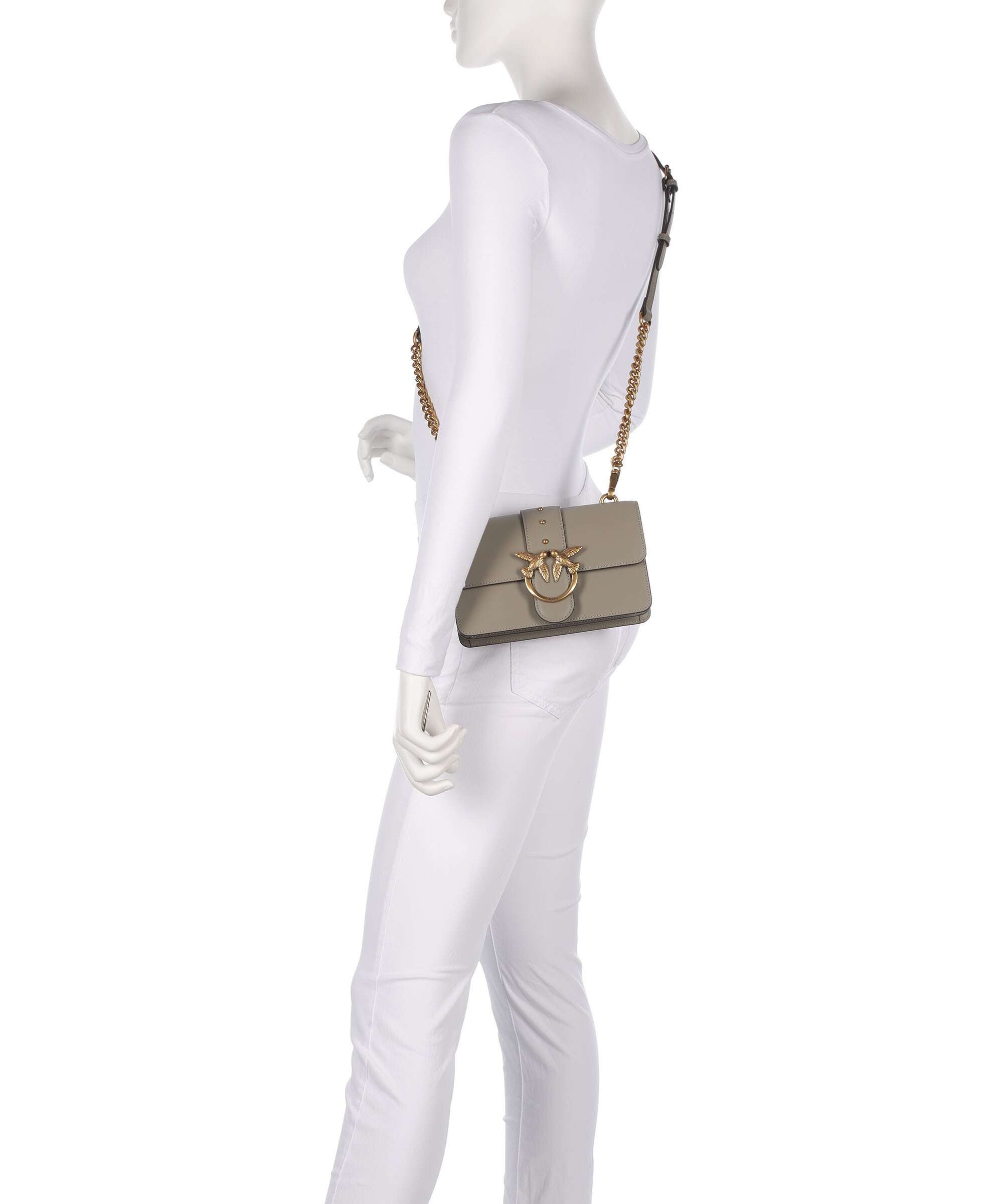 Pinko Love One Mini Crossbody bag noce/antique gold