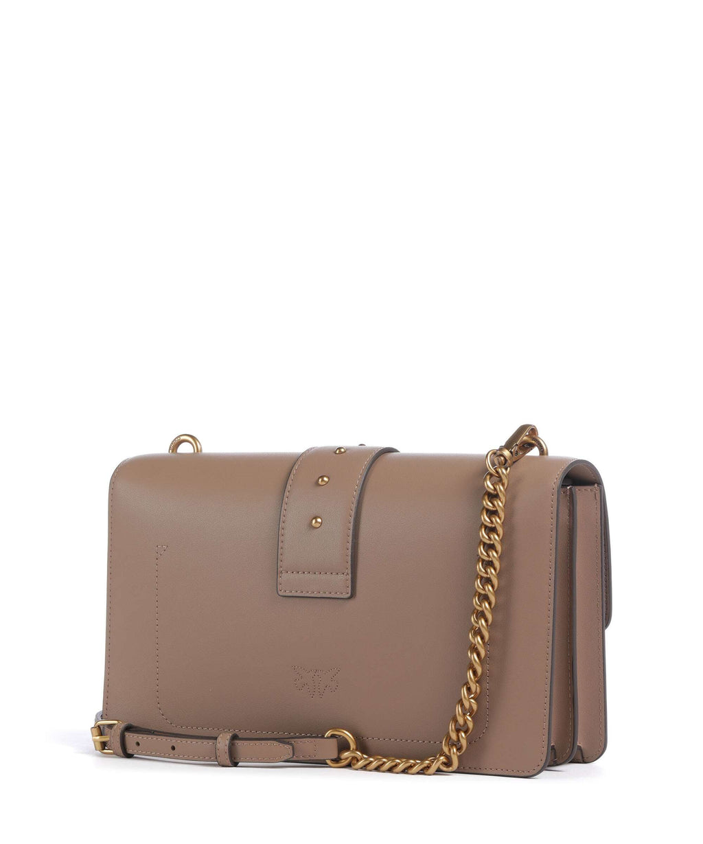 Pinko Love One Classic Crossbody bag biscotto zenzero/antique gold