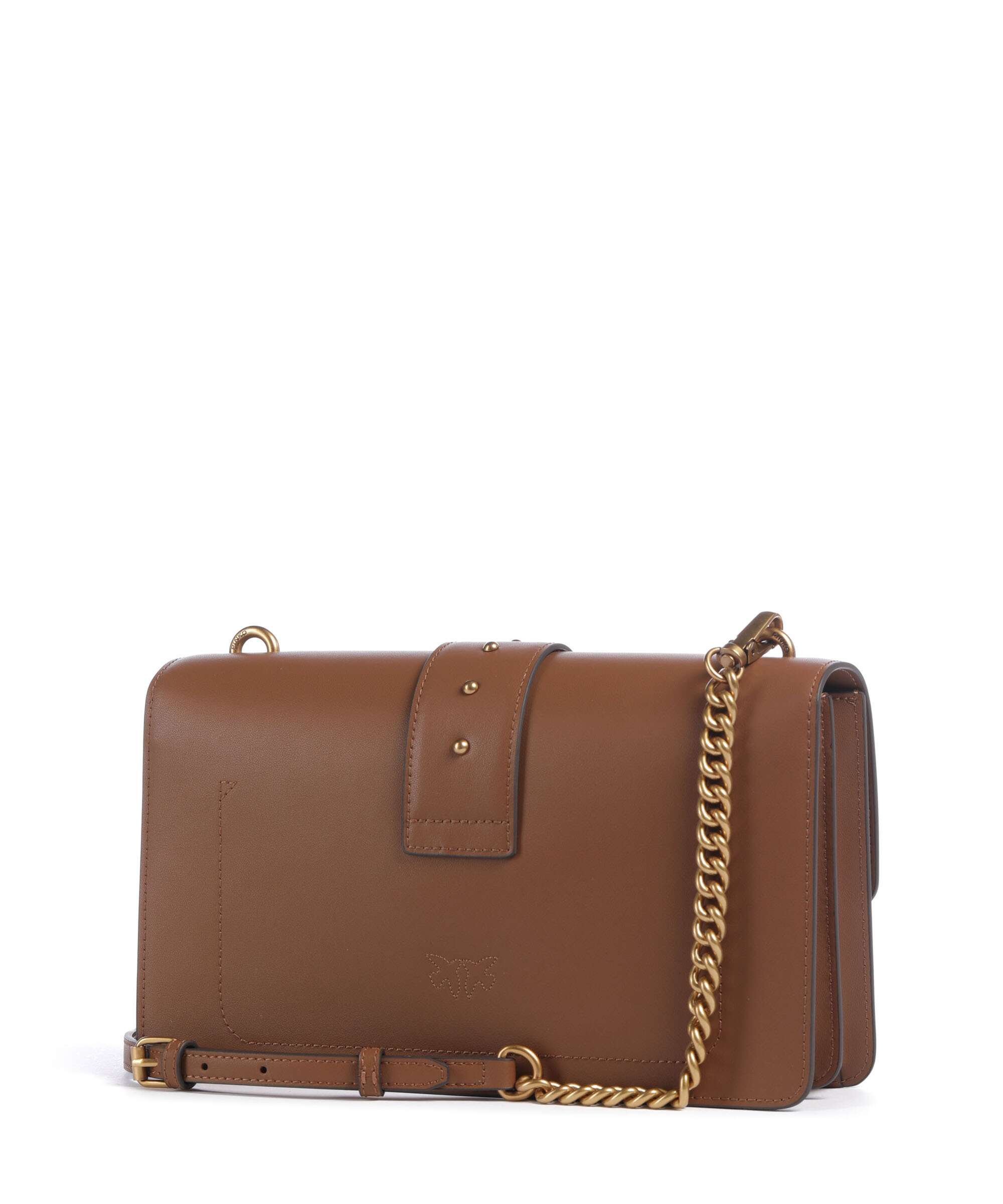 Pinko Love One Classic Crossbody bag marrone/leone/antique gold