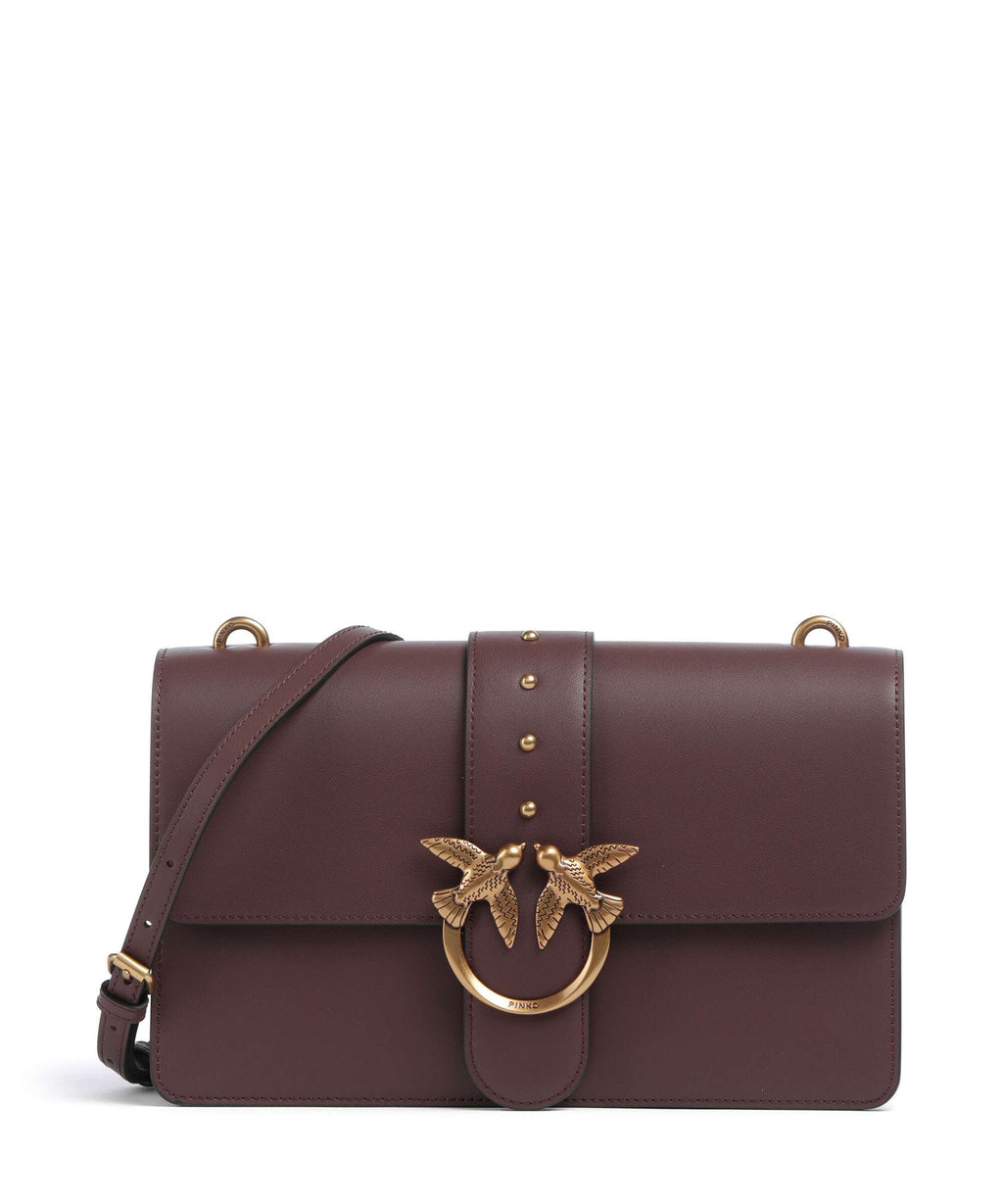Pinko Love One Classic Crossbody bag cioccolato amaro/antique gold