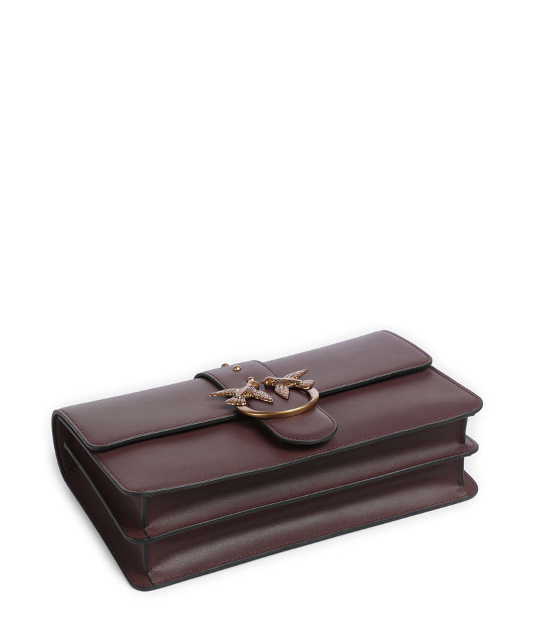 Pinko Love One Classic Crossbody bag cioccolato amaro/antique gold