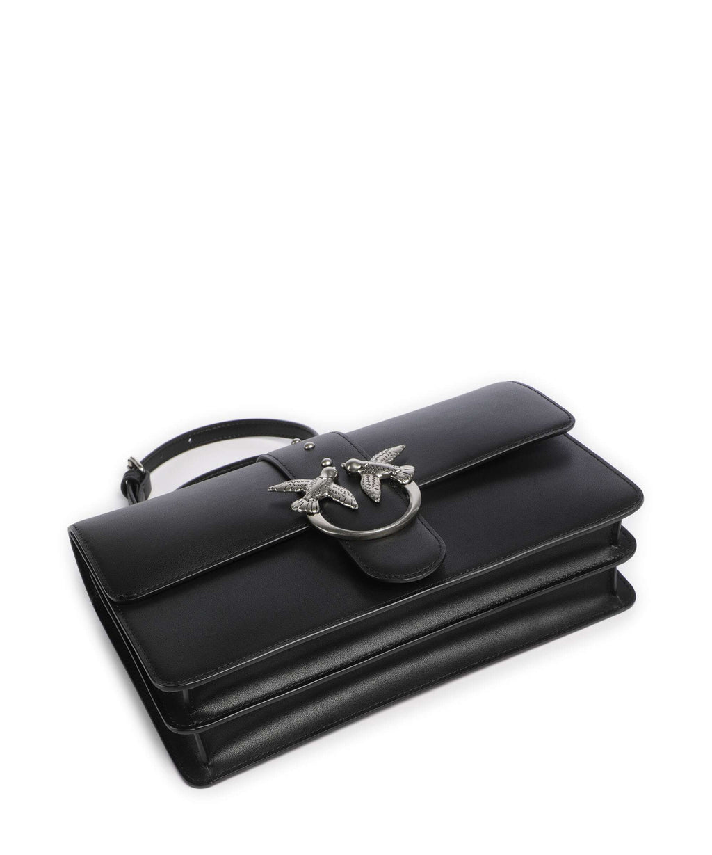 Pinko Love One Classic Crossbody bag nero/old silver