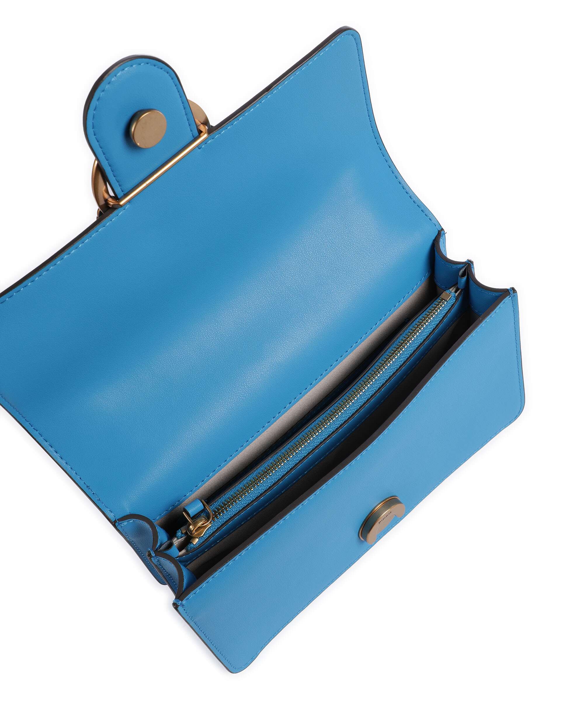Pinko Love One Mini Shoulder bag azzurro dresda/antique gold