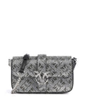 Pinko Love One Baby Slouchy Crossbody bag argento/nickel lucido