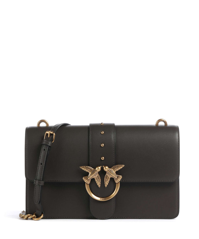 Pinko Love One Classic Crossbody bag verde fango/antique gold