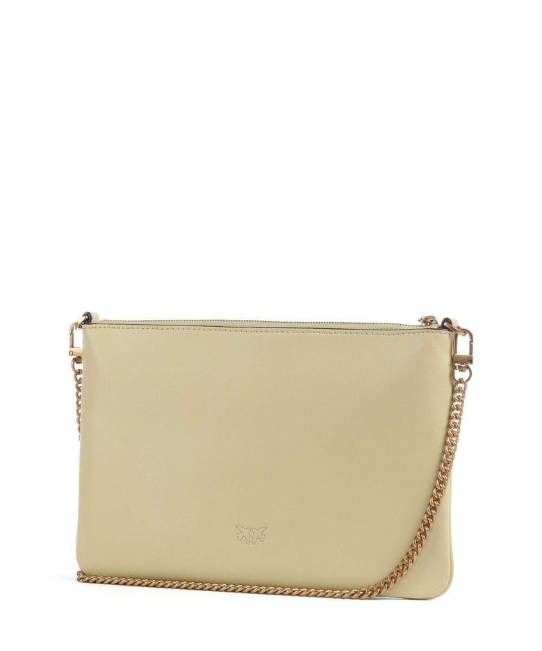 Pinko Flat Classic Crossbody bag giallo vaniglia/antique gold
