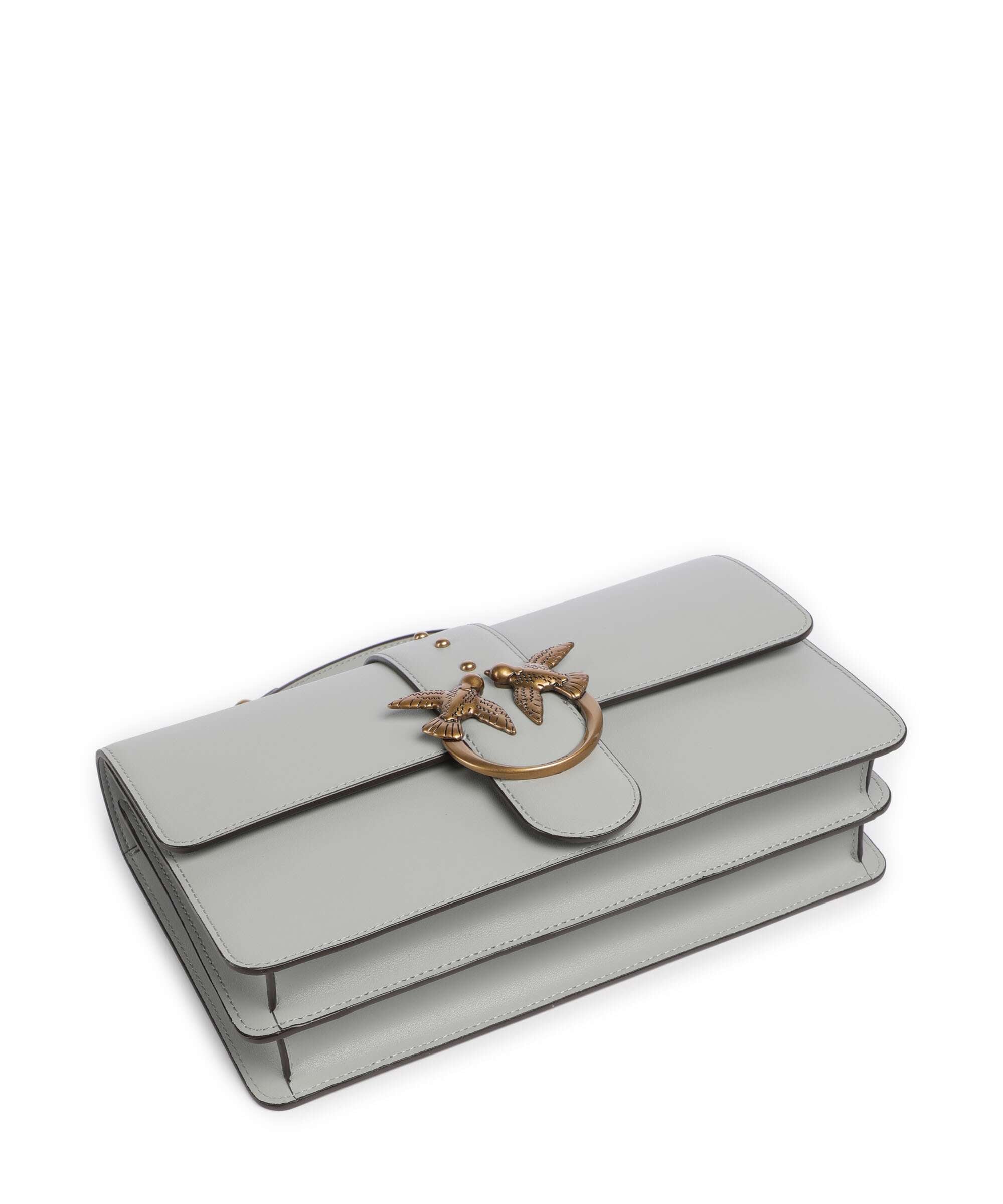 Pinko Love One Classic Crossbody bag grigio perla/antique gold