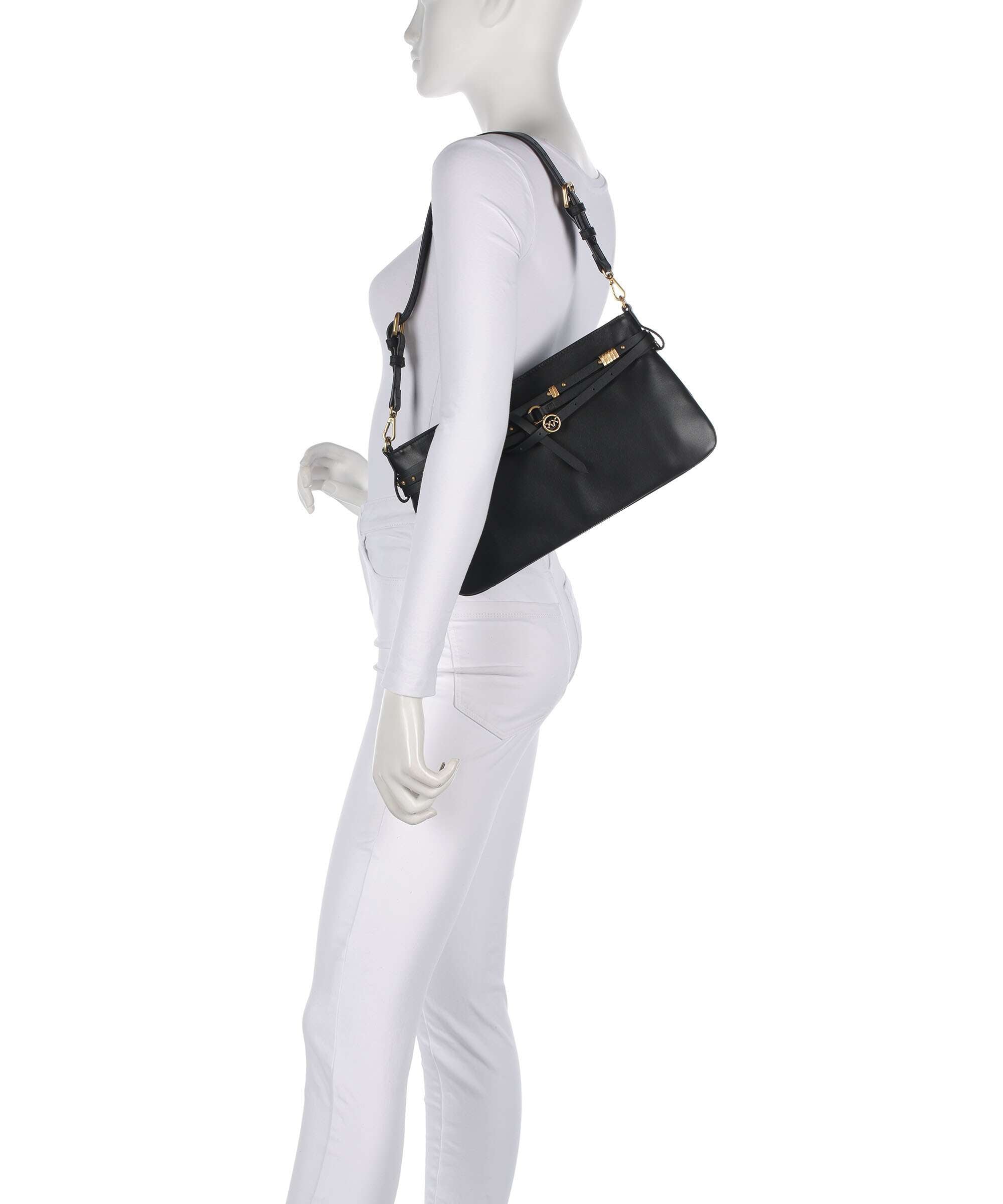 Pinko Belt Classic Shoulder bag nero/antique gold