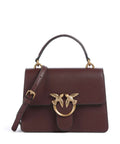 Pinko Love One Mini Handbag burgundy wine/antique gold