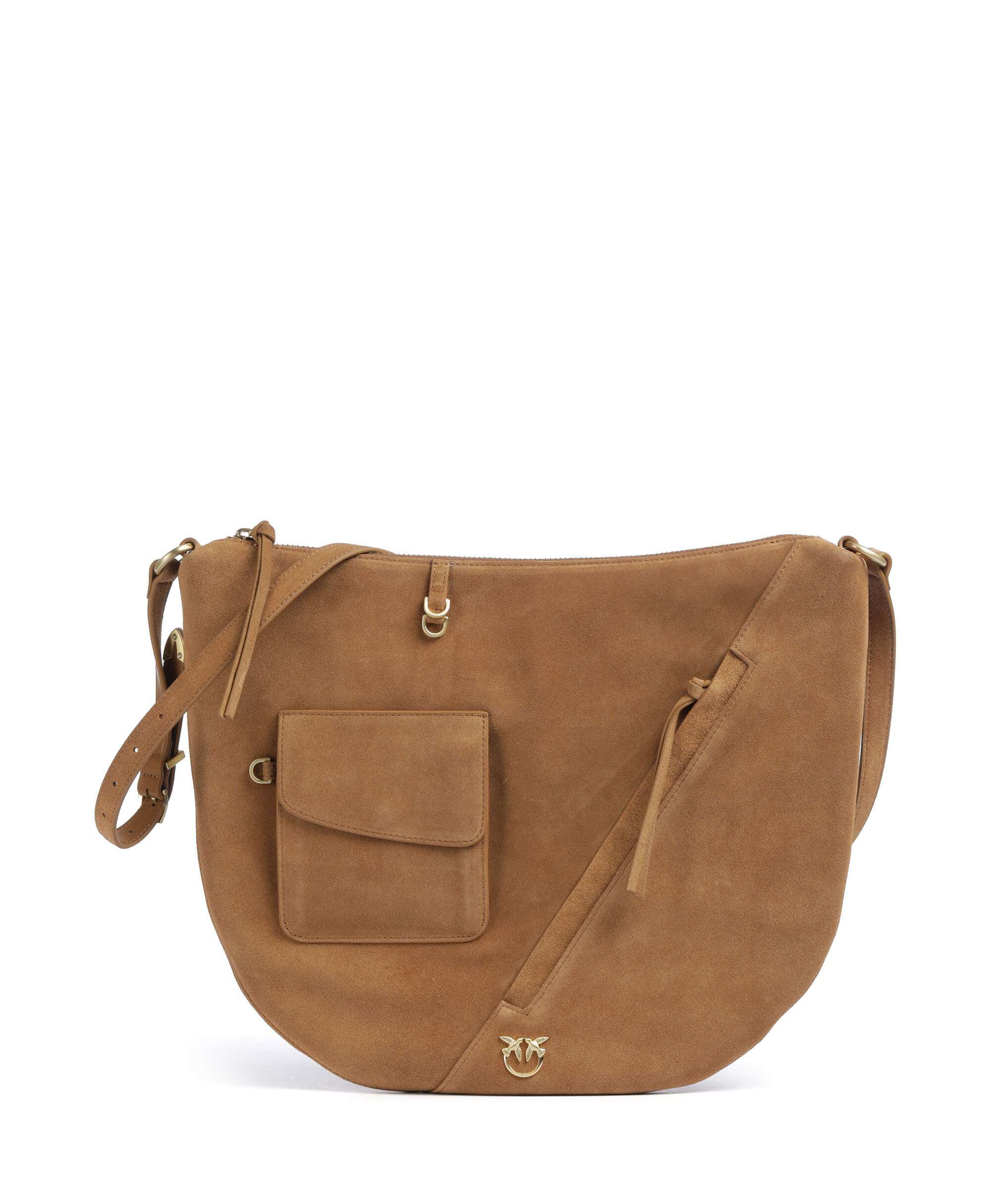 Pinko Luna Big Hobo bag marrone/caramella/matt gold