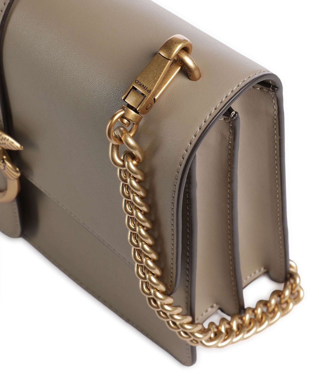 Pinko Love One Classic Crossbody bag grigio talpa/antique gold