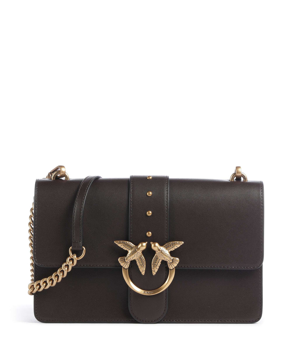 Pinko Love One Classic Crossbody bag marrone marasca/antique gold