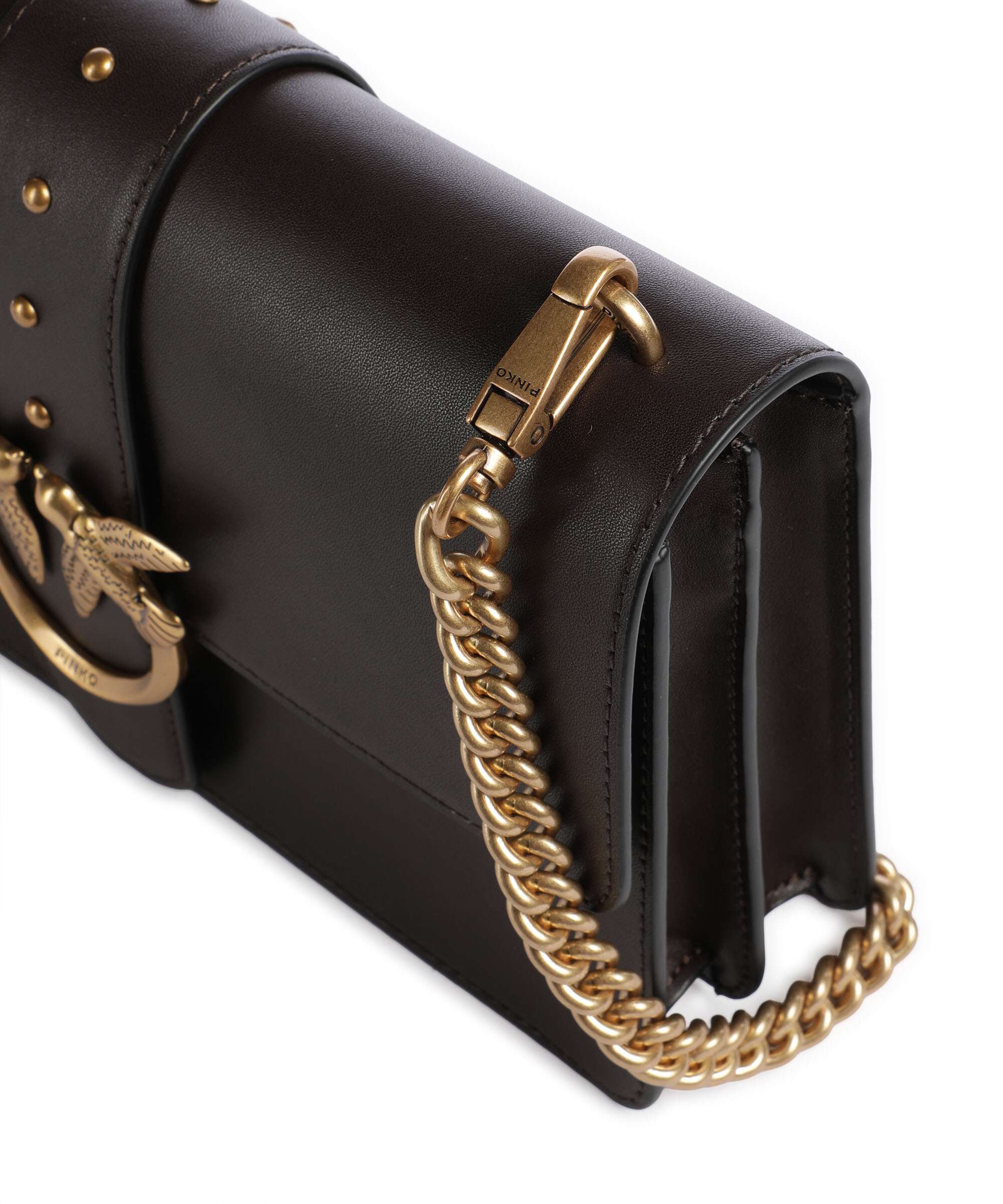 Pinko Love One Classic Crossbody bag marrone marasca/antique gold