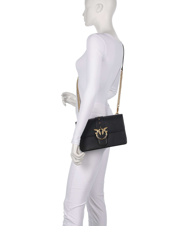 Pinko Love One Classic New Buckle Crossbody bag nero/antique gold