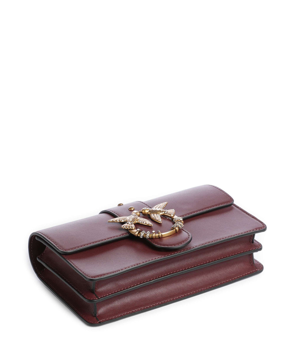 Pinko Love One Mini New Buckle Crossbody bag ribes intenso/antique gold