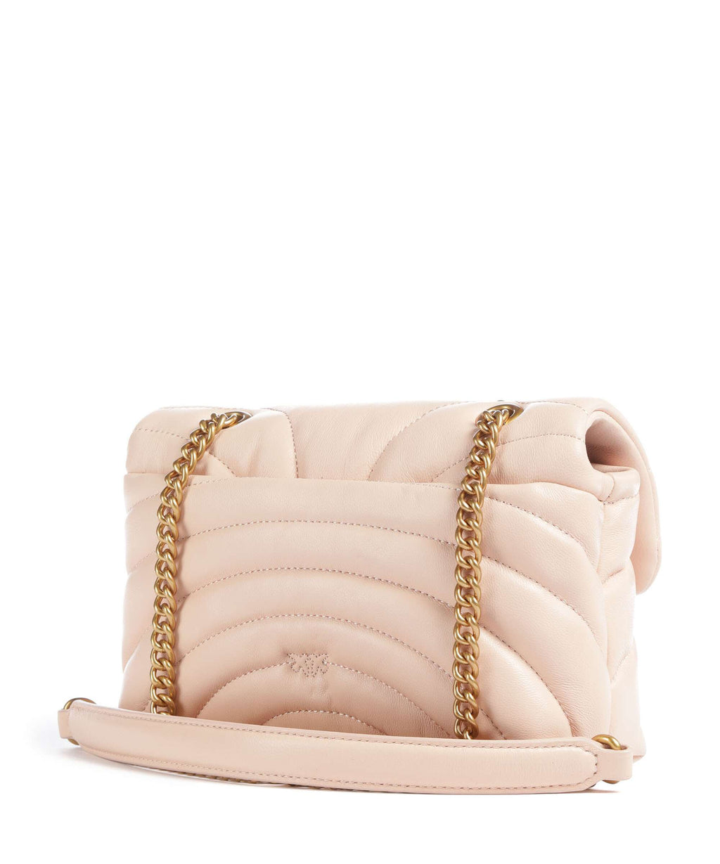 Pinko Love Puff Mini Shoulder bag rosa cammeo/antique gold
