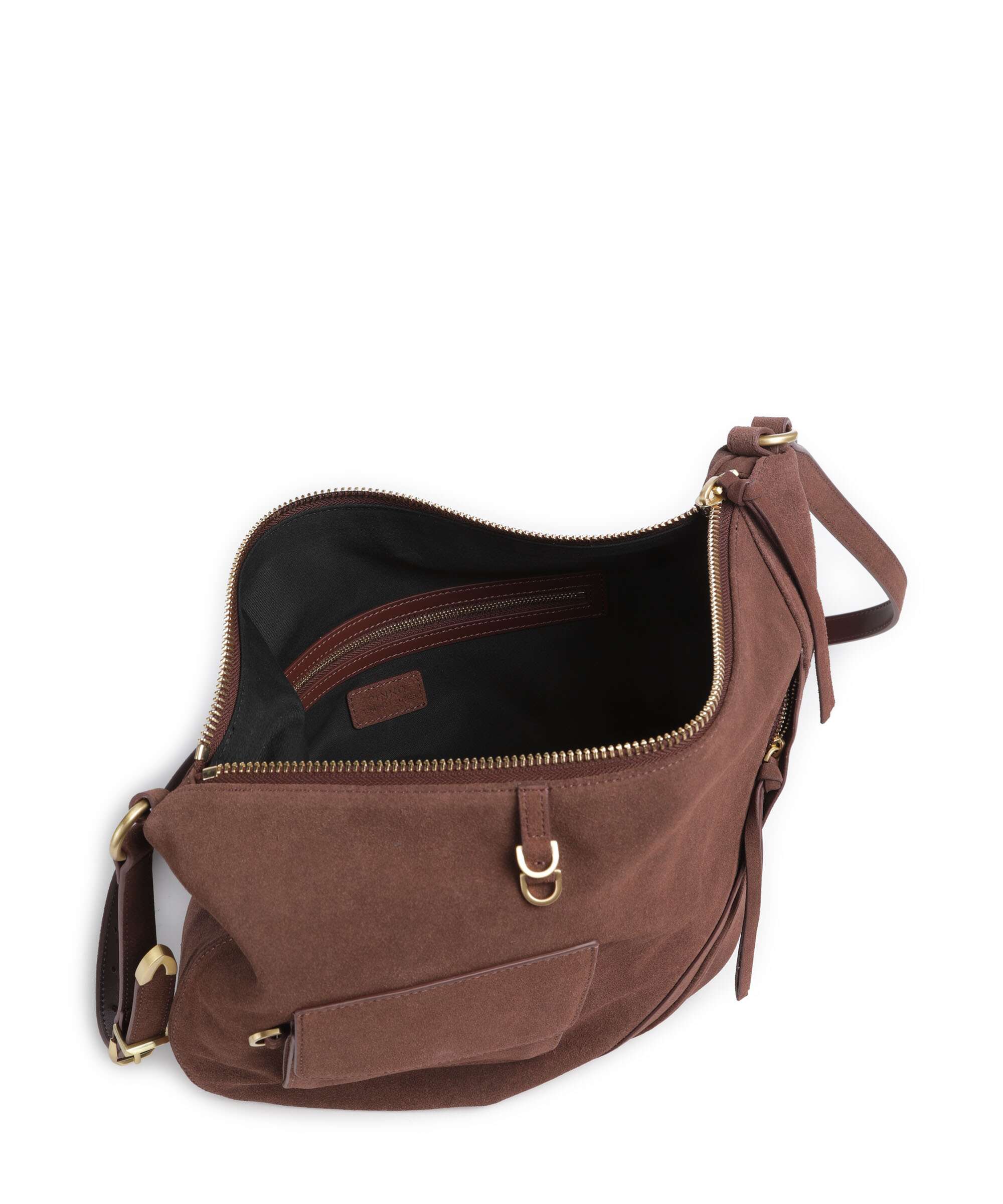 Pinko Luna Big Hobo bag castano intenso/matt gold