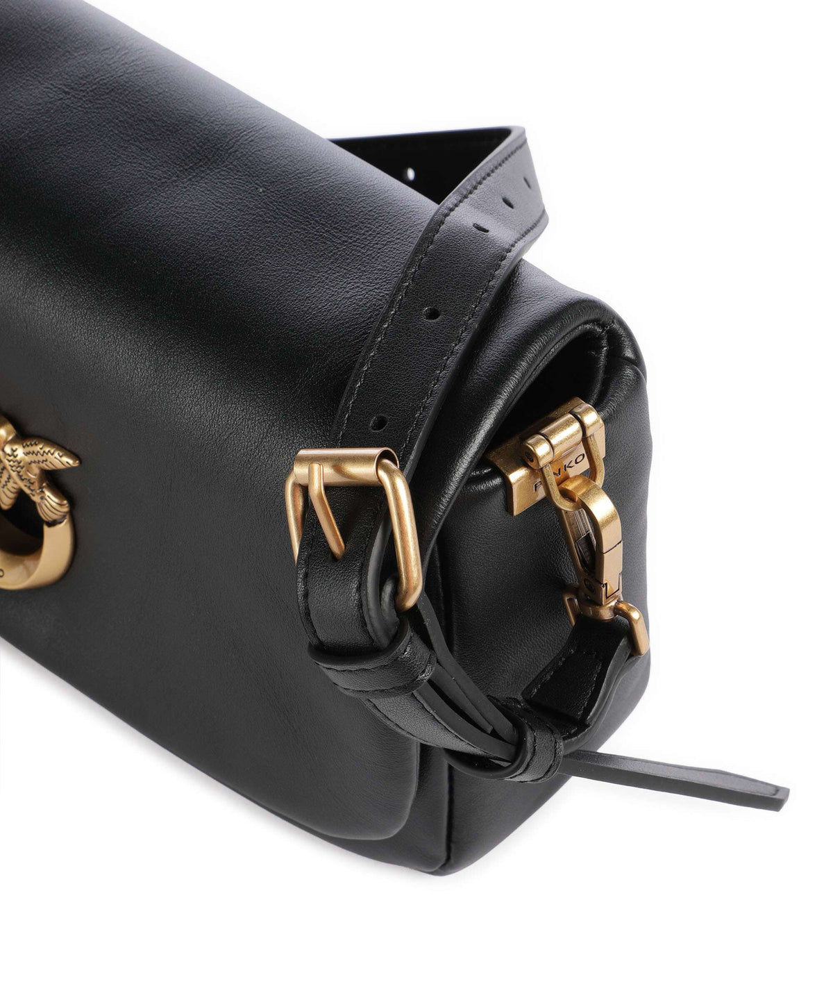 Pinko Click Soft Horizontal Mini Crossbody bag nero/antique gold